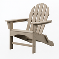 Fauteuil Adirondack 83 x 79 x 97 cm en bois taupe pour extérieur inclinable