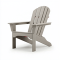 Fauteuil Adirondack 80 x 74 x 95 cm gris en résine aspect bois pour extérieur