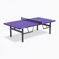 Table de tennis de table 274 x 152.5 x 76 cm violette en acier avec filet