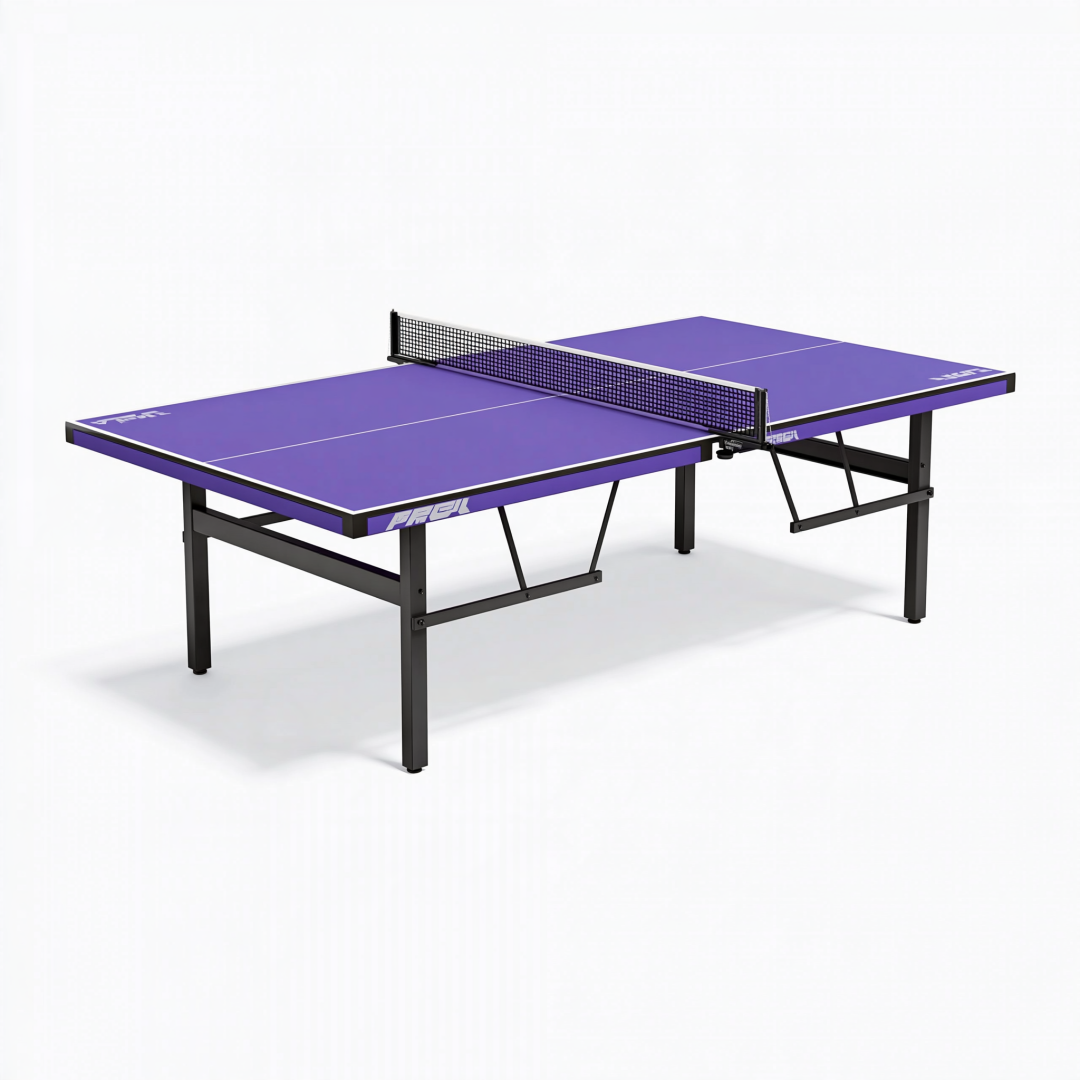 Table de tennis de table 274 x 152.5 x 76 cm violette en acier avec filet